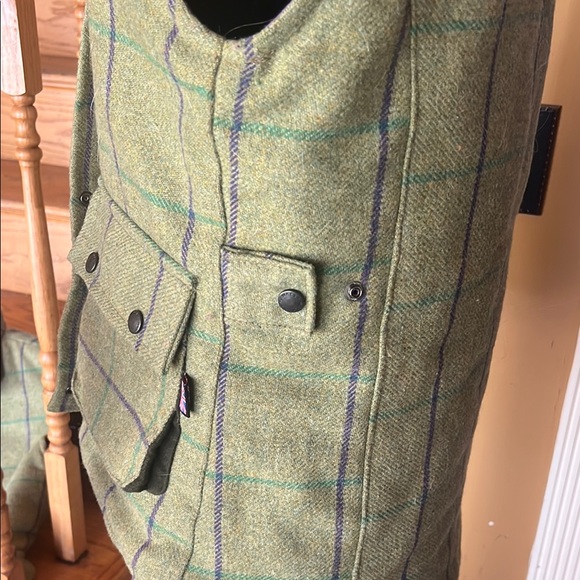 Walker and hawkes wool hunting walking green derby gilet womens size 10 - Picture 6 of 9